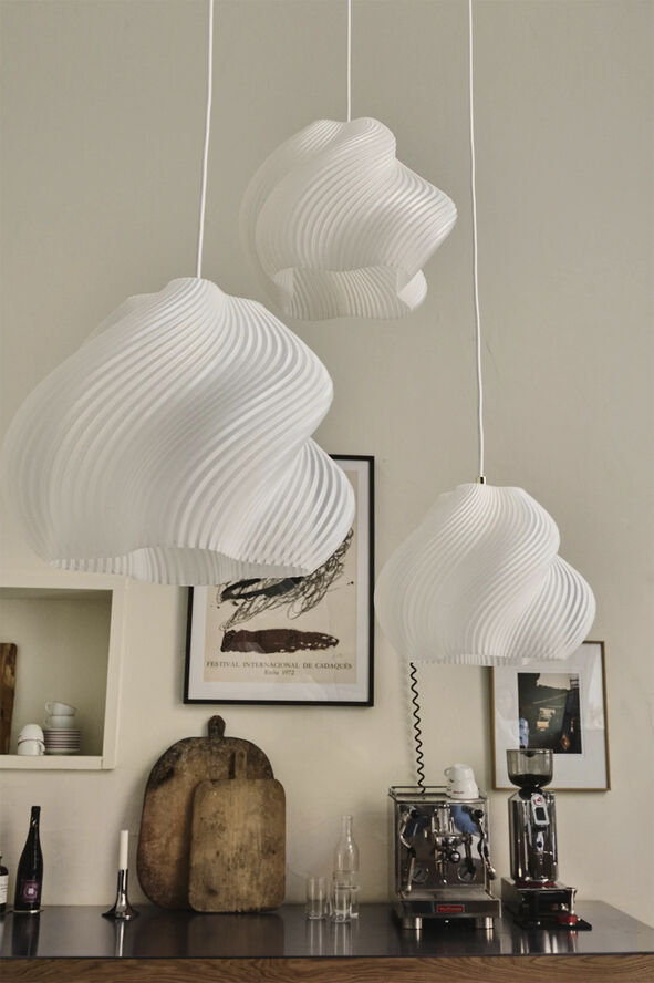 Crème Atelier Soft serve pendant 03 - Chrome Chrome