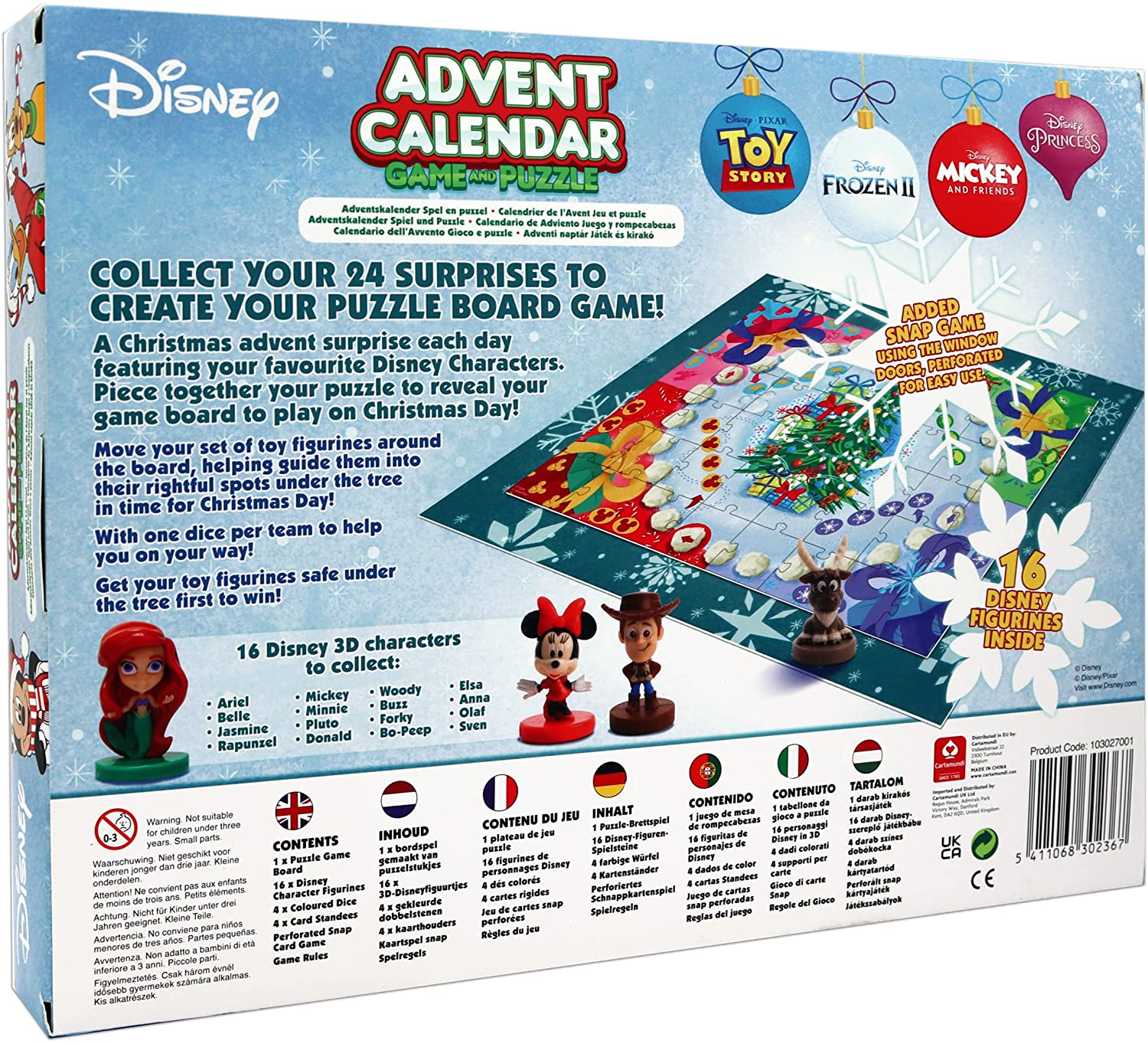 Disney - Adventskalender - Game & Puzzle Advent Kalender Weihnachten Micky Maus Donald Duck
