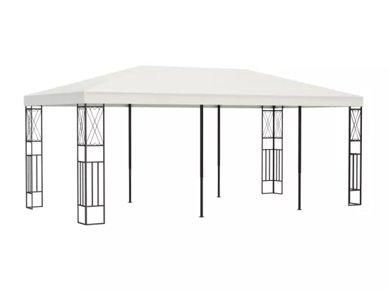 Belvédère 3x6 m Crème Tissu