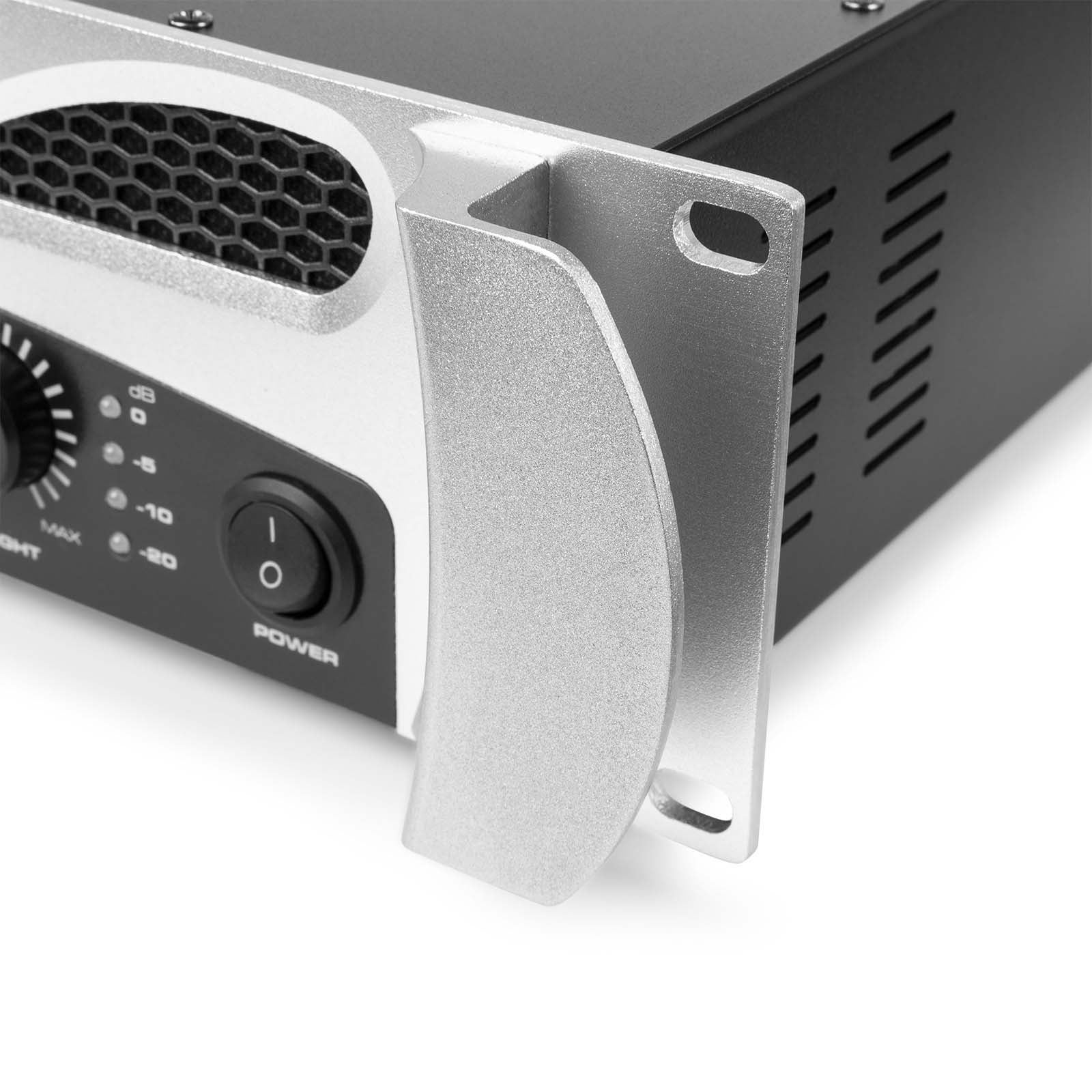 Vonyx VPA1500 19-inch stereo PA-versterker 750/500 Watt 4/8 Ohm