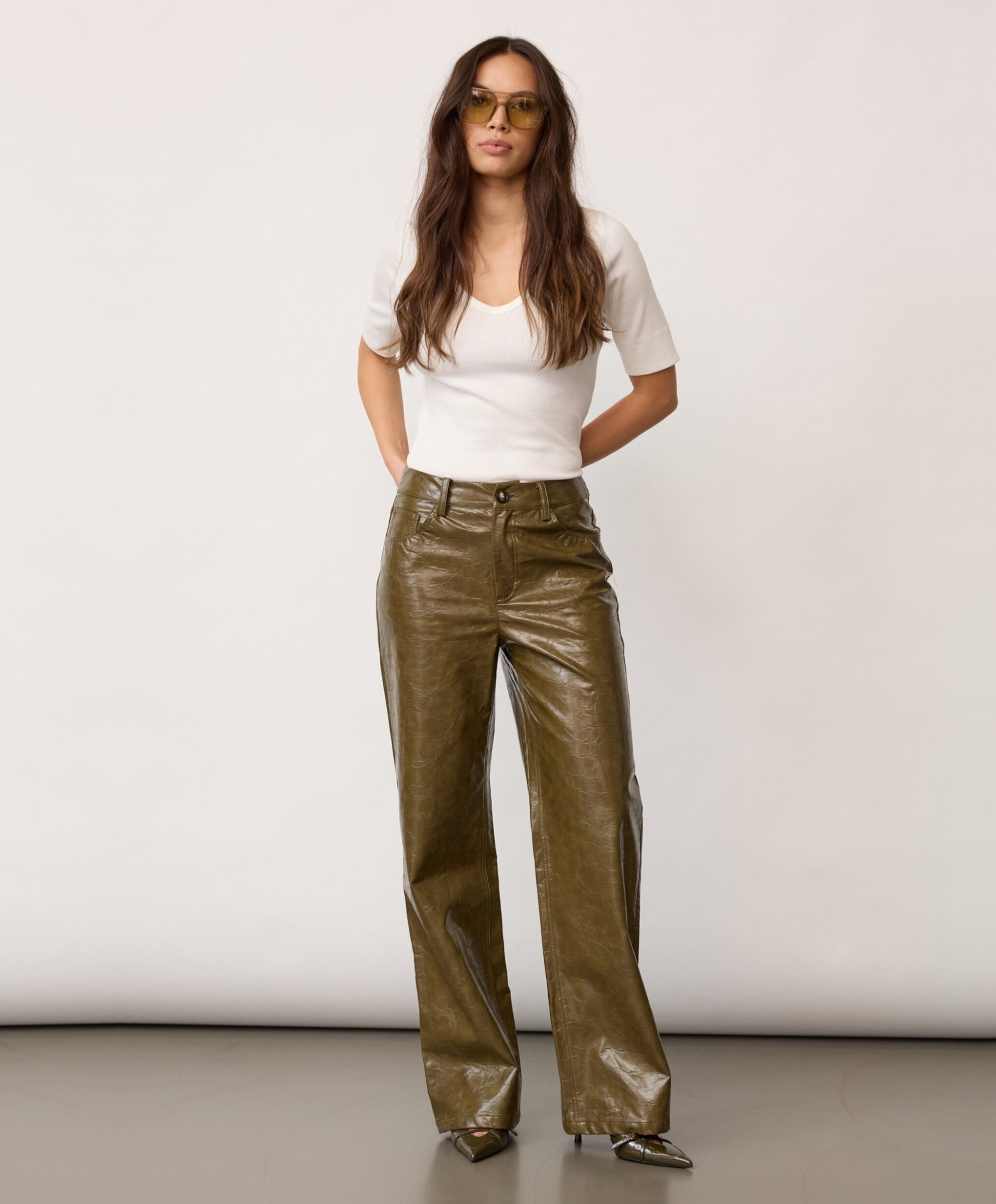 Co'Couture RichaCC dames broek groen