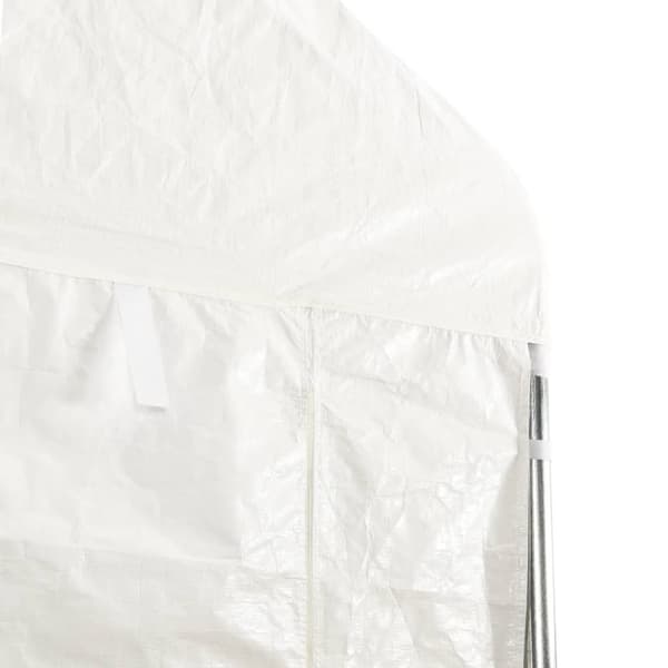 vidaXL Paviljong med tak hvit 20,07x5,88x3,75 m polyetylen