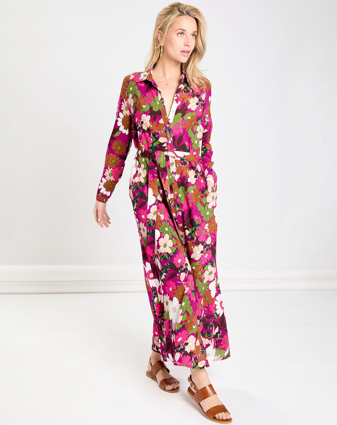 La Petite Etoile Robe longue Briaga fleurs