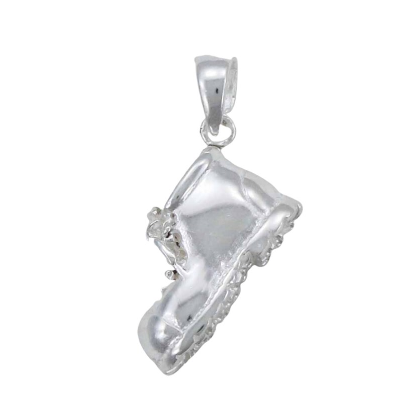 Pendentif randonnée: la chaussure de randonnée - Argent massif