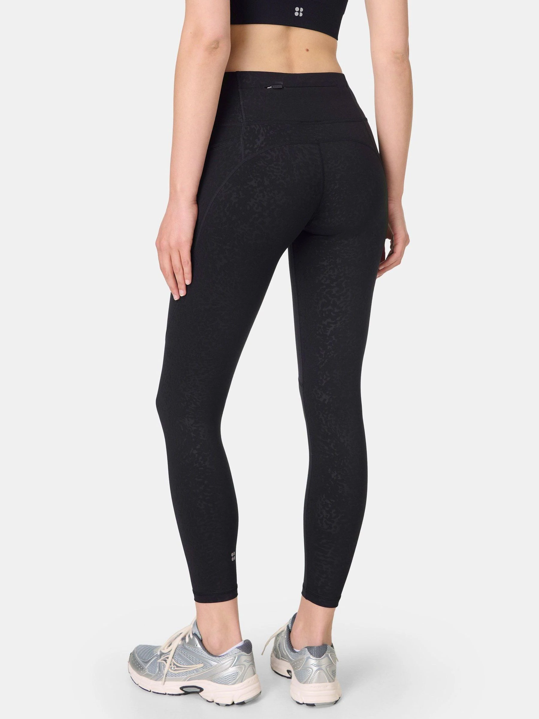 Zwart - Sweaty Betty Power Embossed Workout Leggings