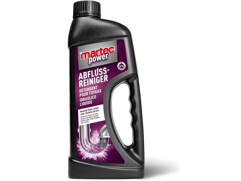 Martec Abflussreiniger Power 1 l Flüssiger Reiniger für alle haushaltsüblichen Abflussrohre