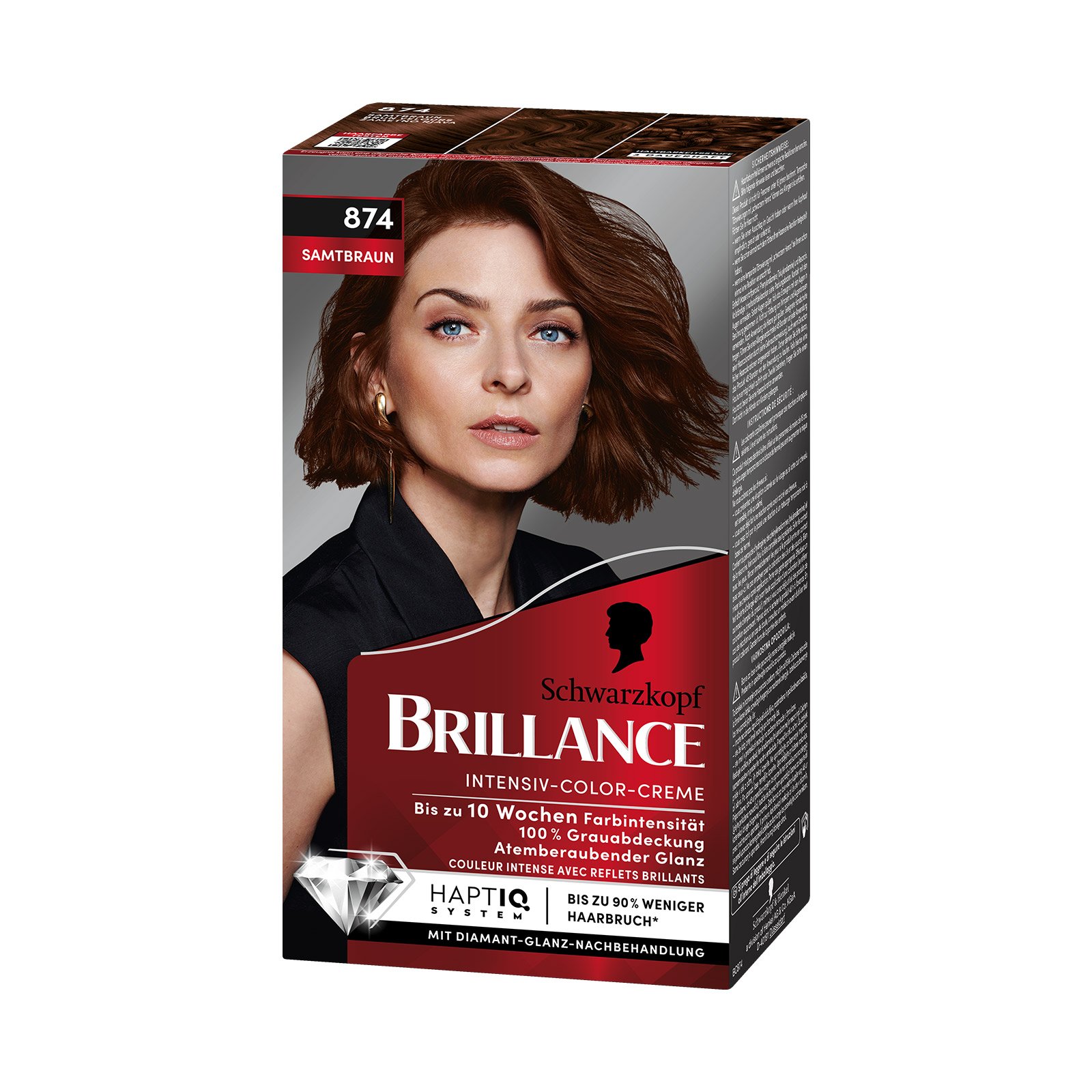 Schwarzkopf Brillance 874 Samtbraun