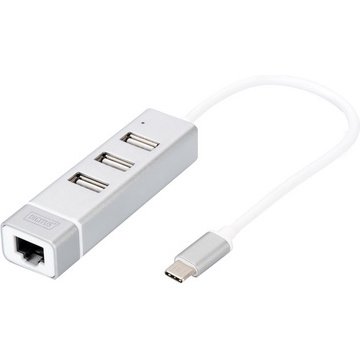 adaptateur USB 2.0 vers Fast Ethernet, 3 ports USB