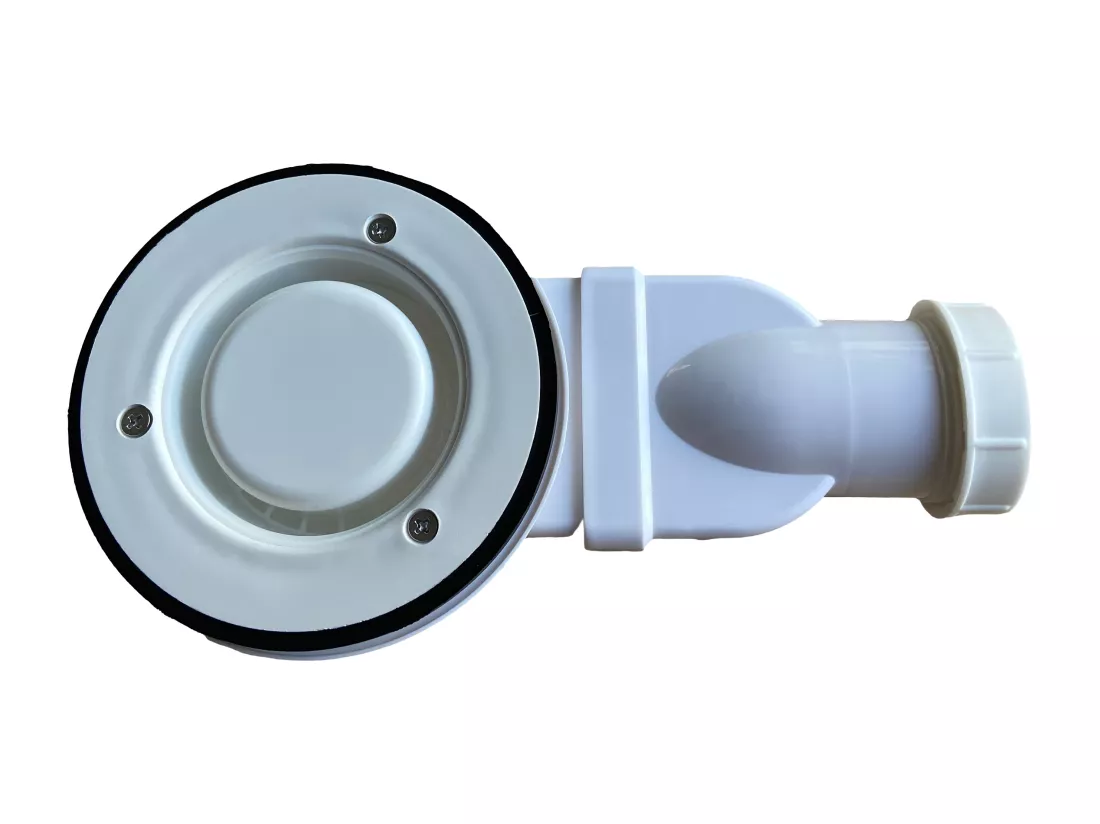 Receveur extra-plat à poser ou à encastrer découpable en résine SMC avec siphon - Noir - 160 x 90 cm - MIRNOSA