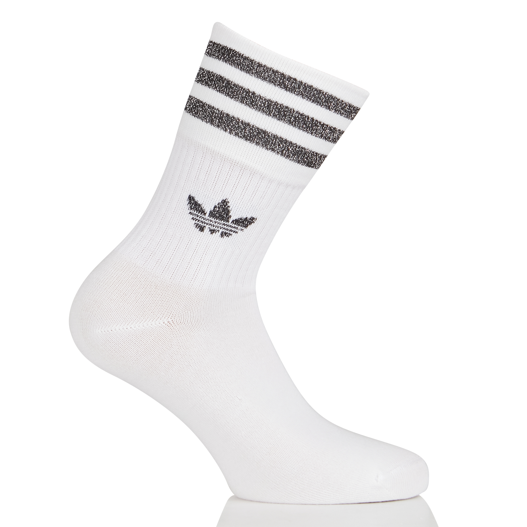 Chaussette pailleté en coton mélangé| Blanc