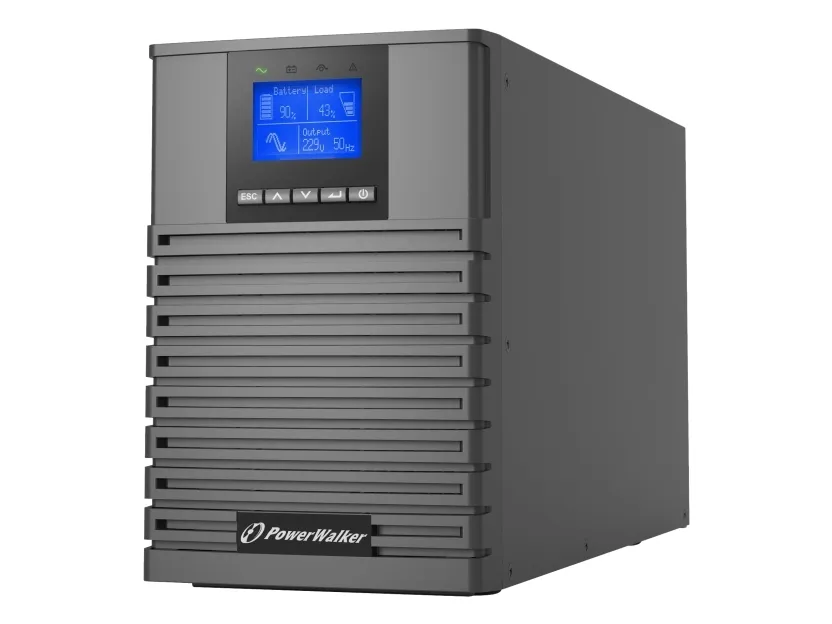 PowerWalker VFI 1000 ICT IoT, Dobbeltkonvertering (online), 1 kVA, 1000 W, Ren sinus, 160 V, 300 V