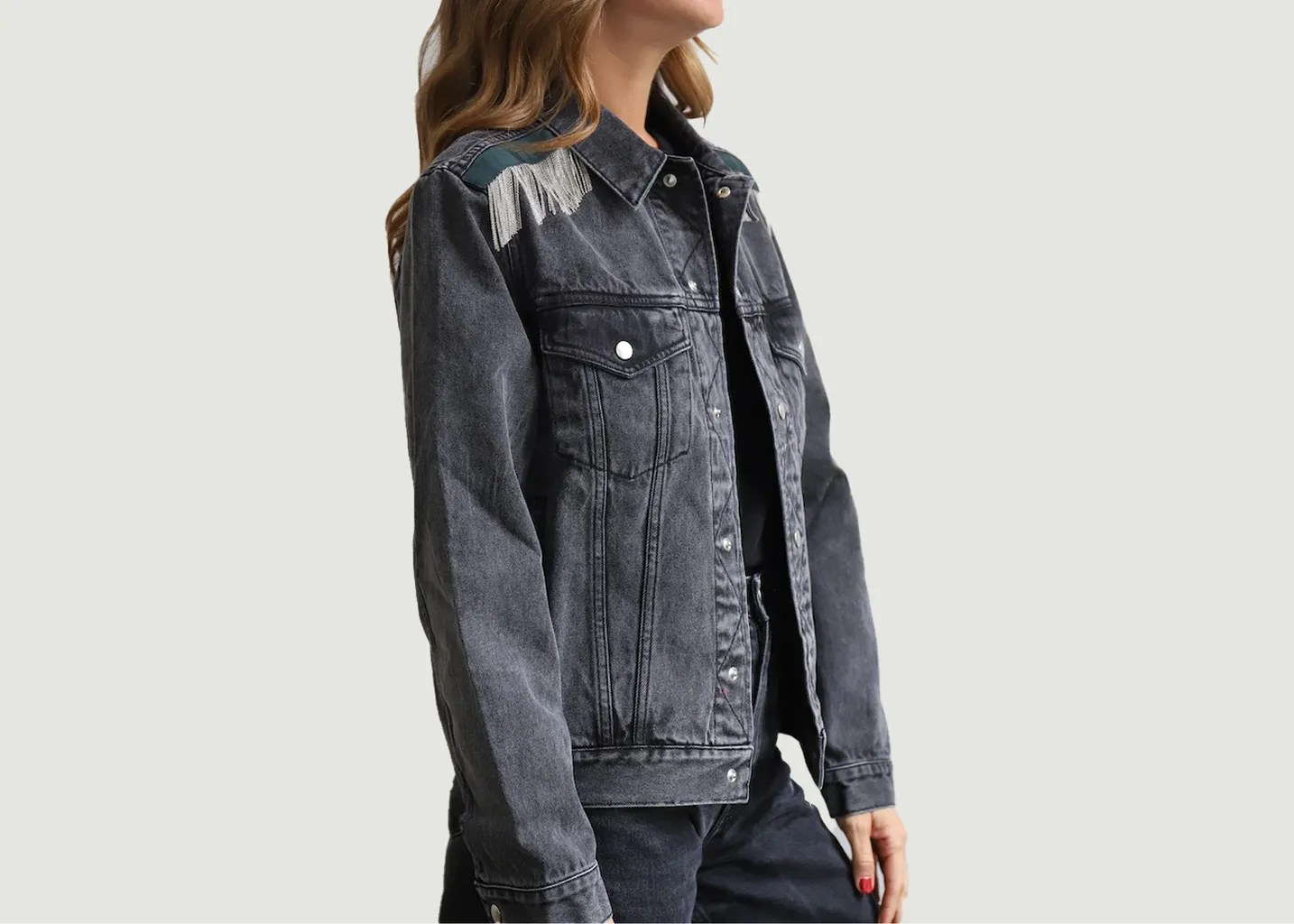 Veste en Denim Romy Chains Sarah de Saint Hubert