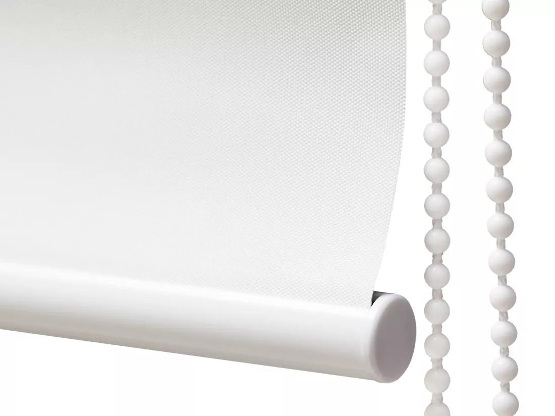 Store enrouleur occultant en polyester - 90 x 180 cm - Blanc - MARRILA
