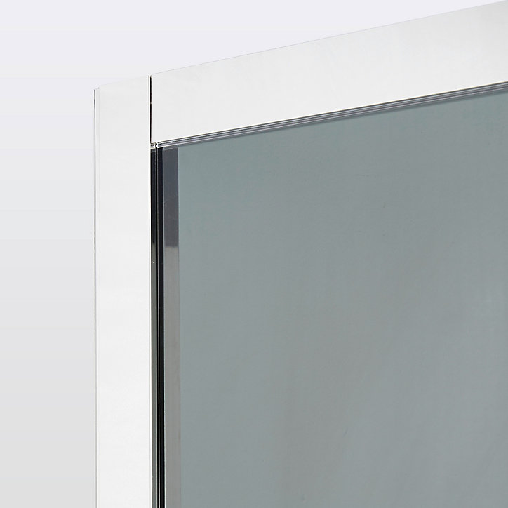 Porte de douche coulissante Cooke & Lewis Zilia verre fumé 140 cm