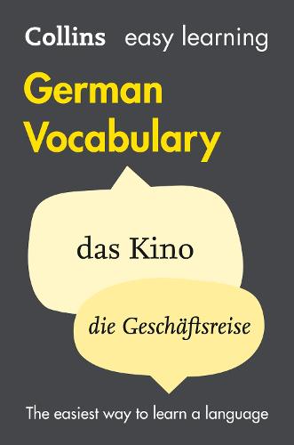 Easy Learning German Vocabulary: Trusted Support for Learning - Collins Easy Learning (Paperback)