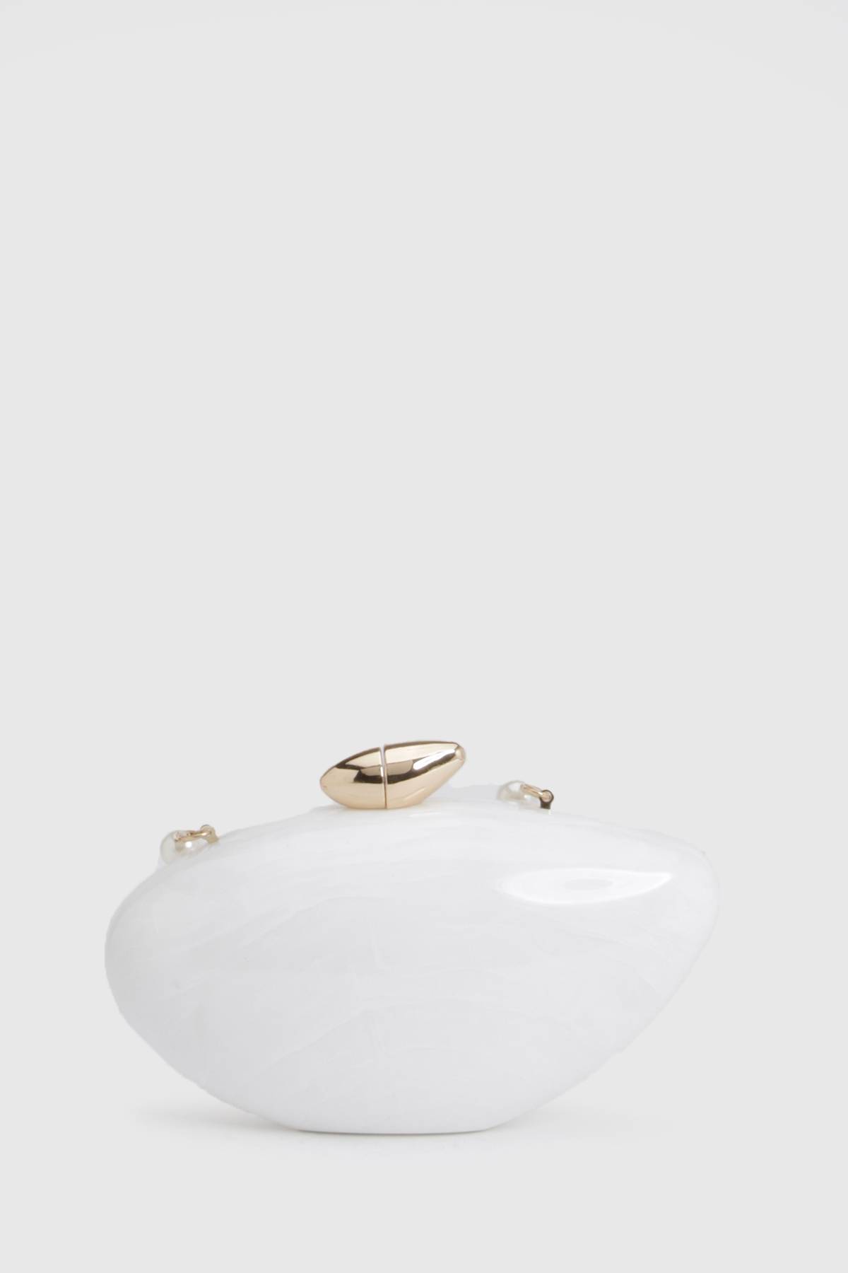 boohoo Sac À Main En Acrylique Avec Anse En Perles Détachable