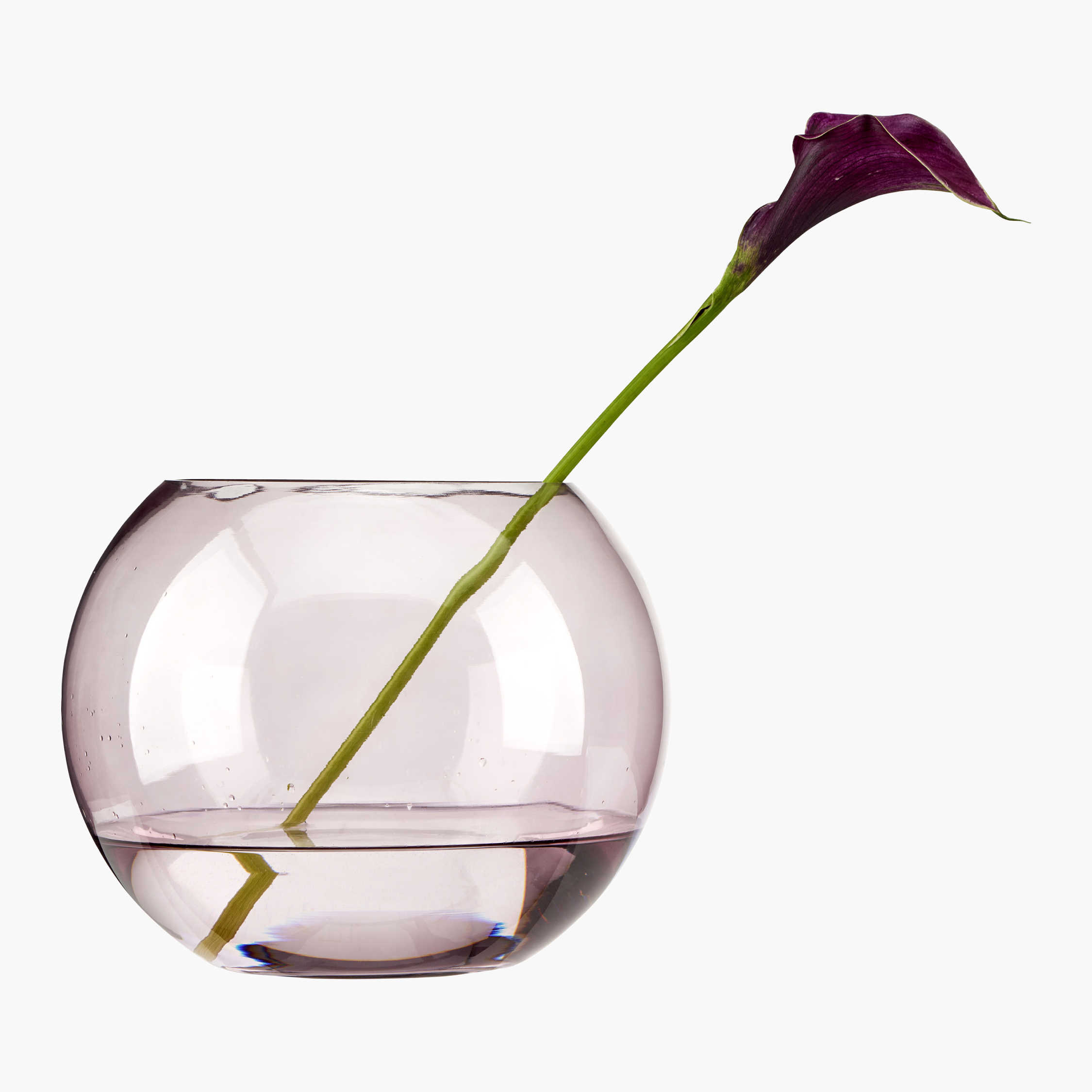 Glasskål, rosa