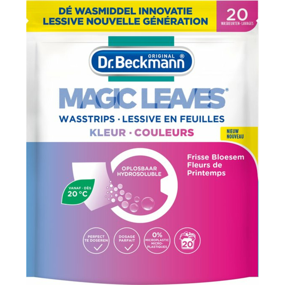 Dr. Beckmann Wasmiddeldoekjes Kleur20 stuks