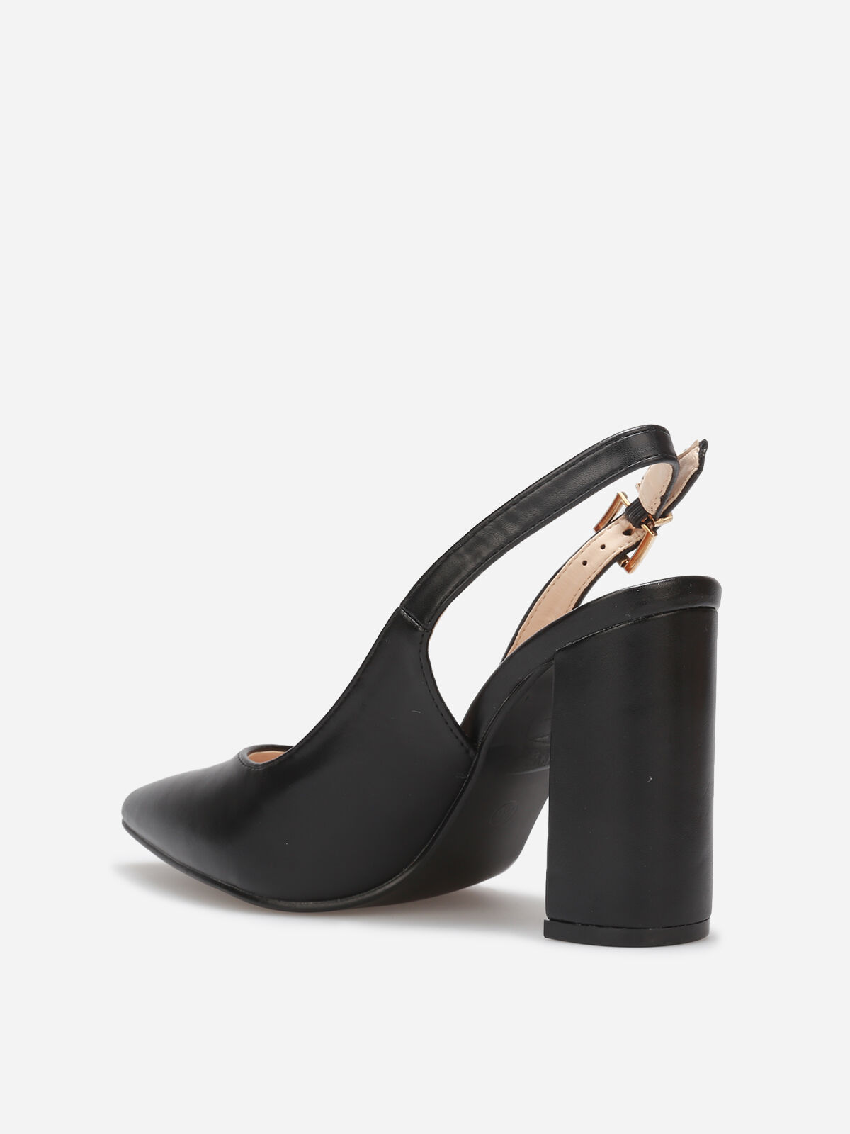 Escarpins pointus à bride arrière- Noir