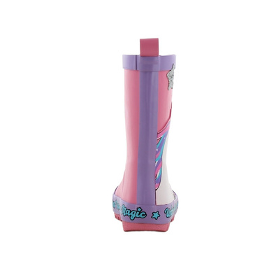 Unicorn Academy Gummistøvler, Purple/Fuchsia