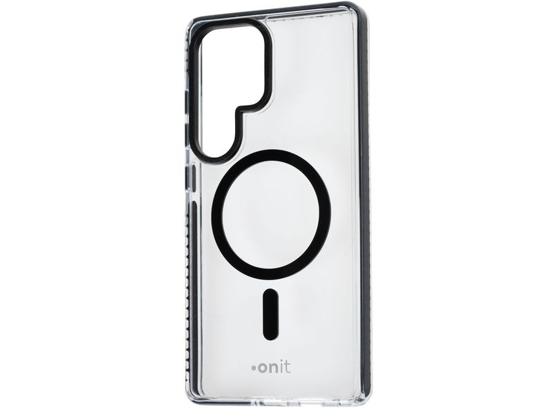 onit Back Cover Armorix Galaxy S25 Ultra Schwarz transparen MagSafe-kompatible Schutzhülle, fallgeprüft nach MIL-STD-810H