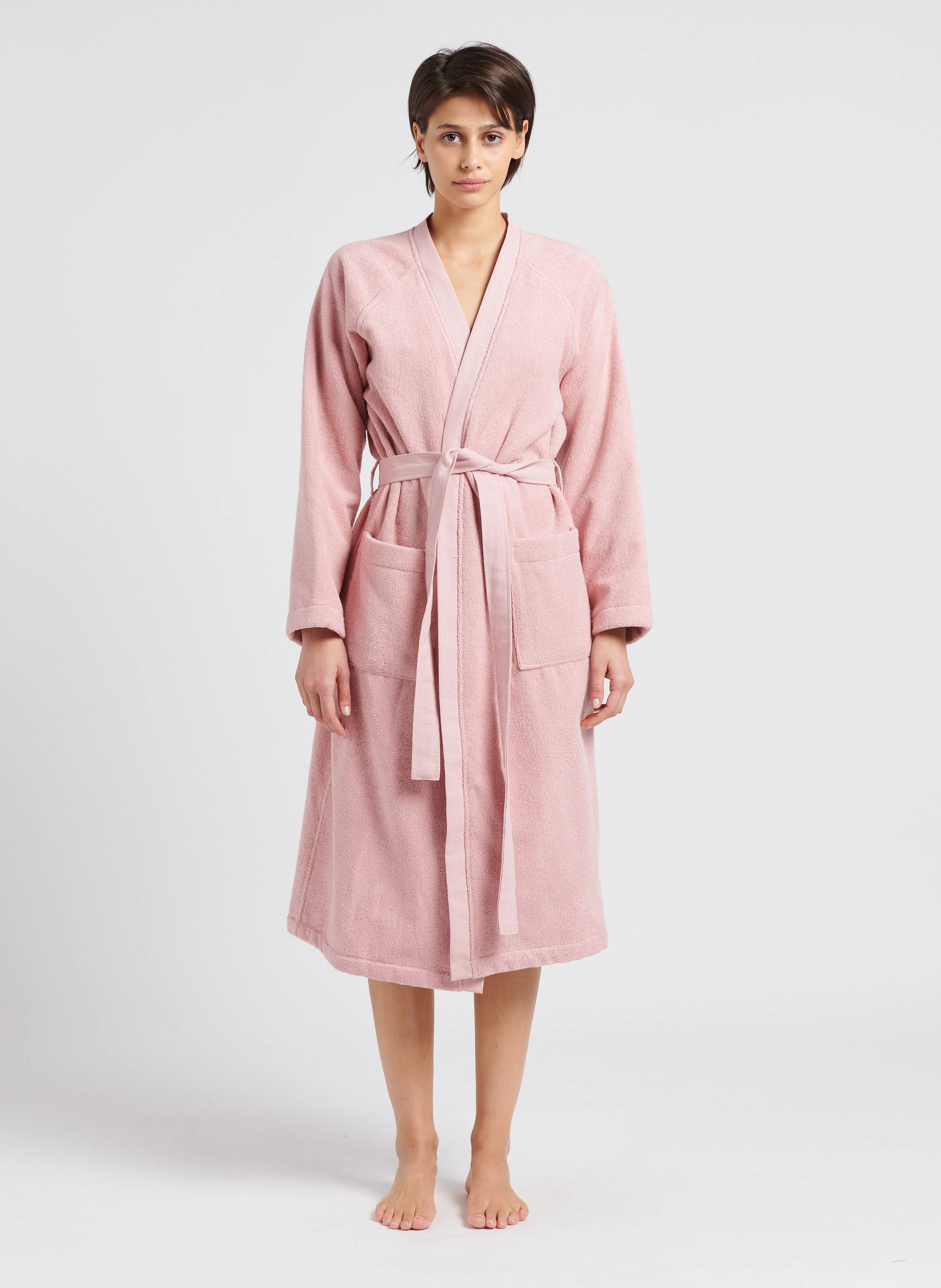 Peignoir de bain en coton | Rose