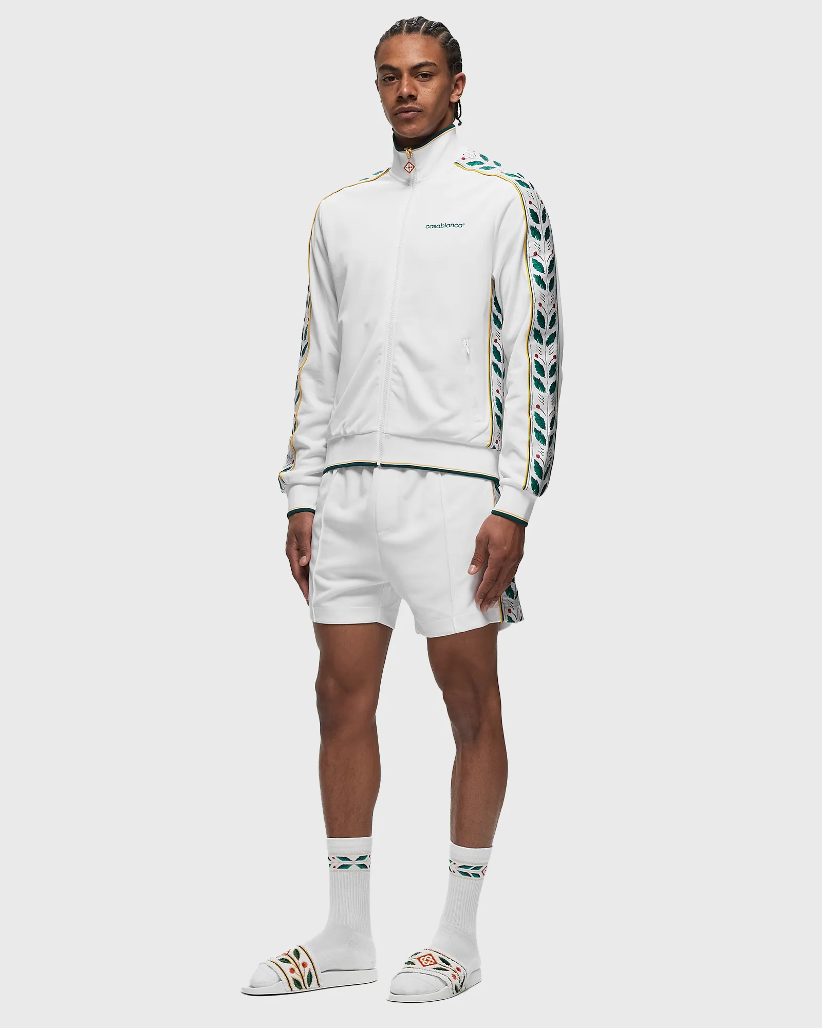 Casablanca MENS SEASONAL LAUREL TRACK SHORTS