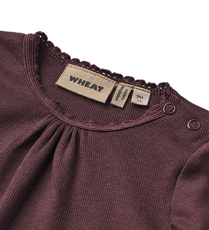 Wheat Body L/æ - Rib - Lotta - Aubergine