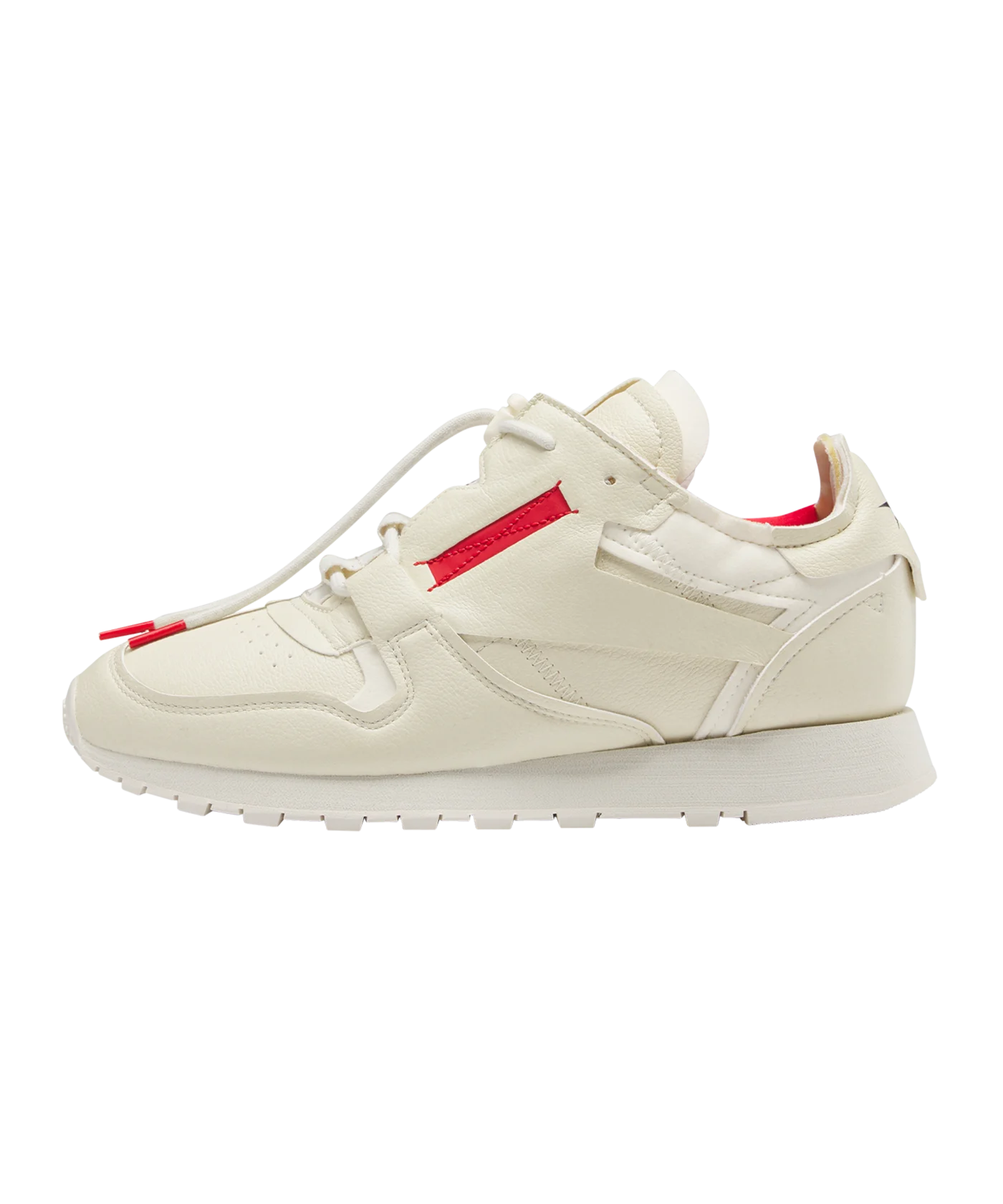 Reebok Classic Vegan Beige Rot Schwarz Laufschuh