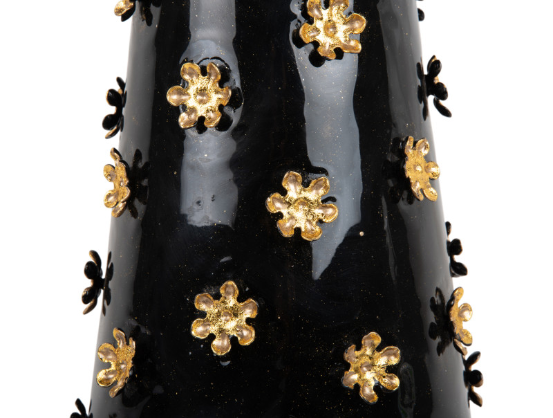Side Table Golden Flowers