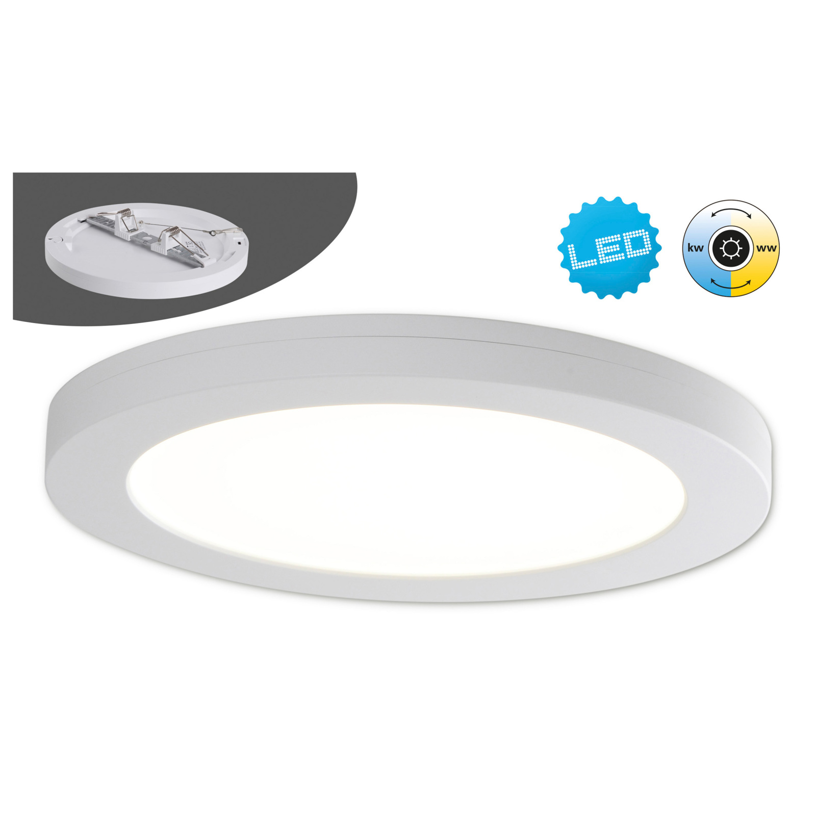 LED-Deckenleuchte BONUS - weiß - 21,7 cm