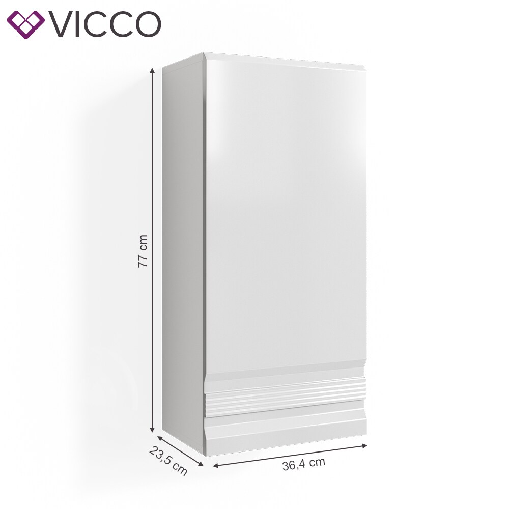 VICCO Bad Hängeschrank FREDDY weiß hochglanz Wandschrank Badschrank