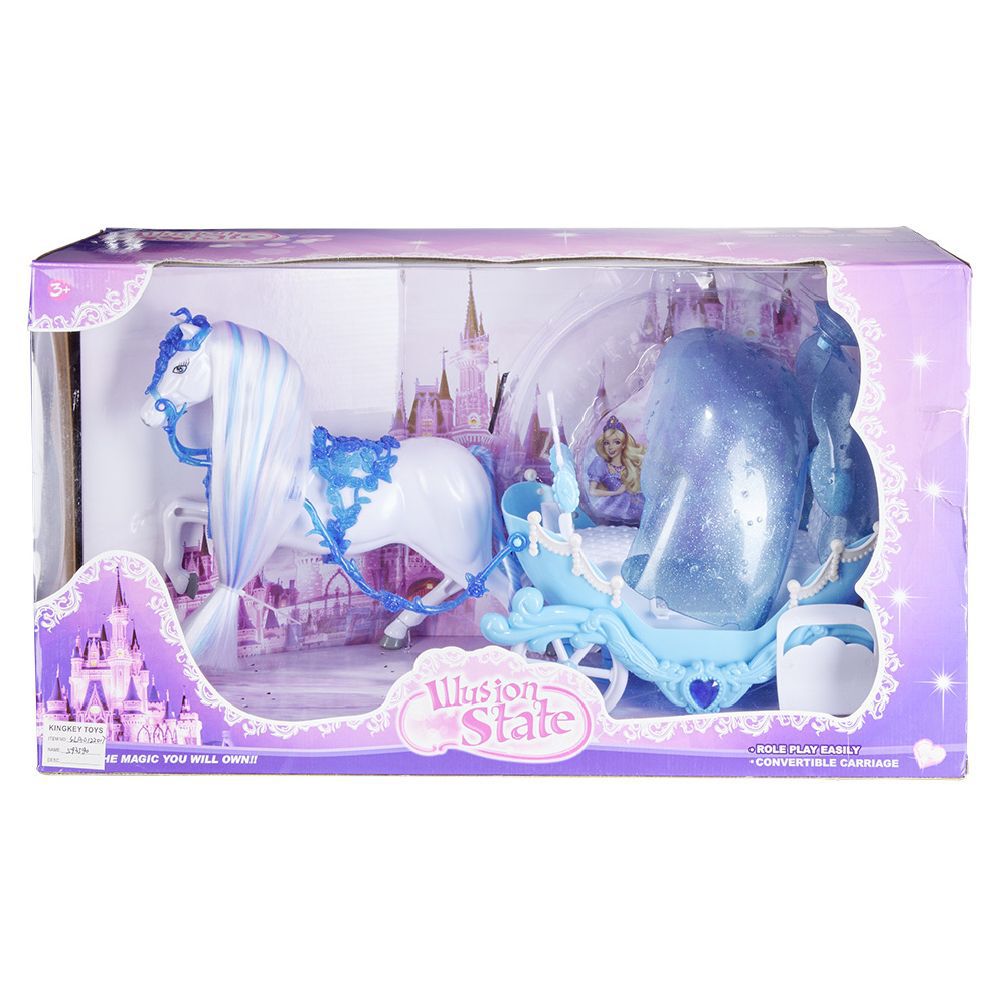 Carrosse de princesse et son cheval