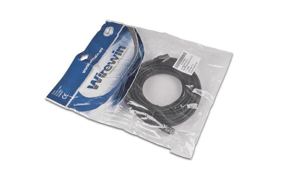 Patchkabel Cat 5e, F/UTP, 3 m, SchwarzWirewin Outdoor Patchkabel: 3m, schwarz