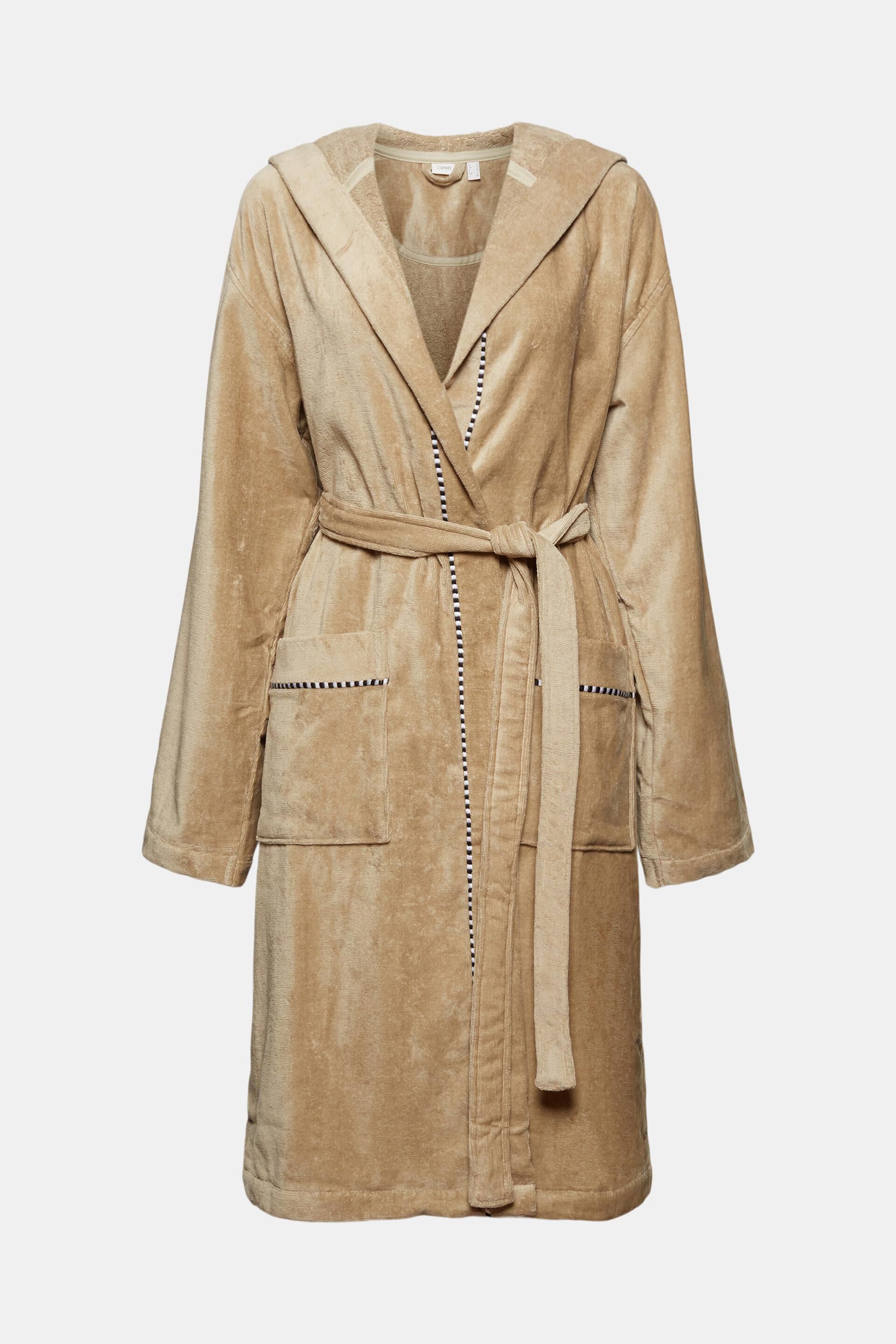 Peignoir en velours, 100% coton