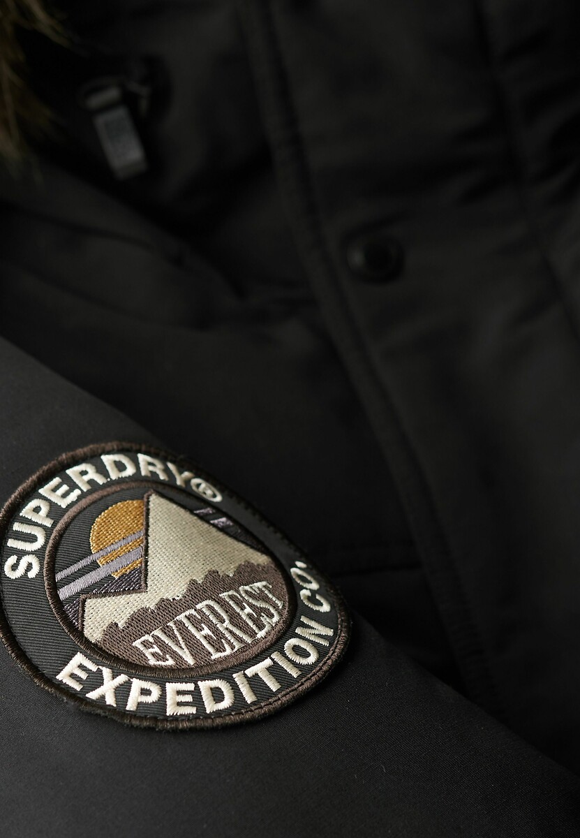 SUPERDRY<br>Parka com capuz e pele sintética