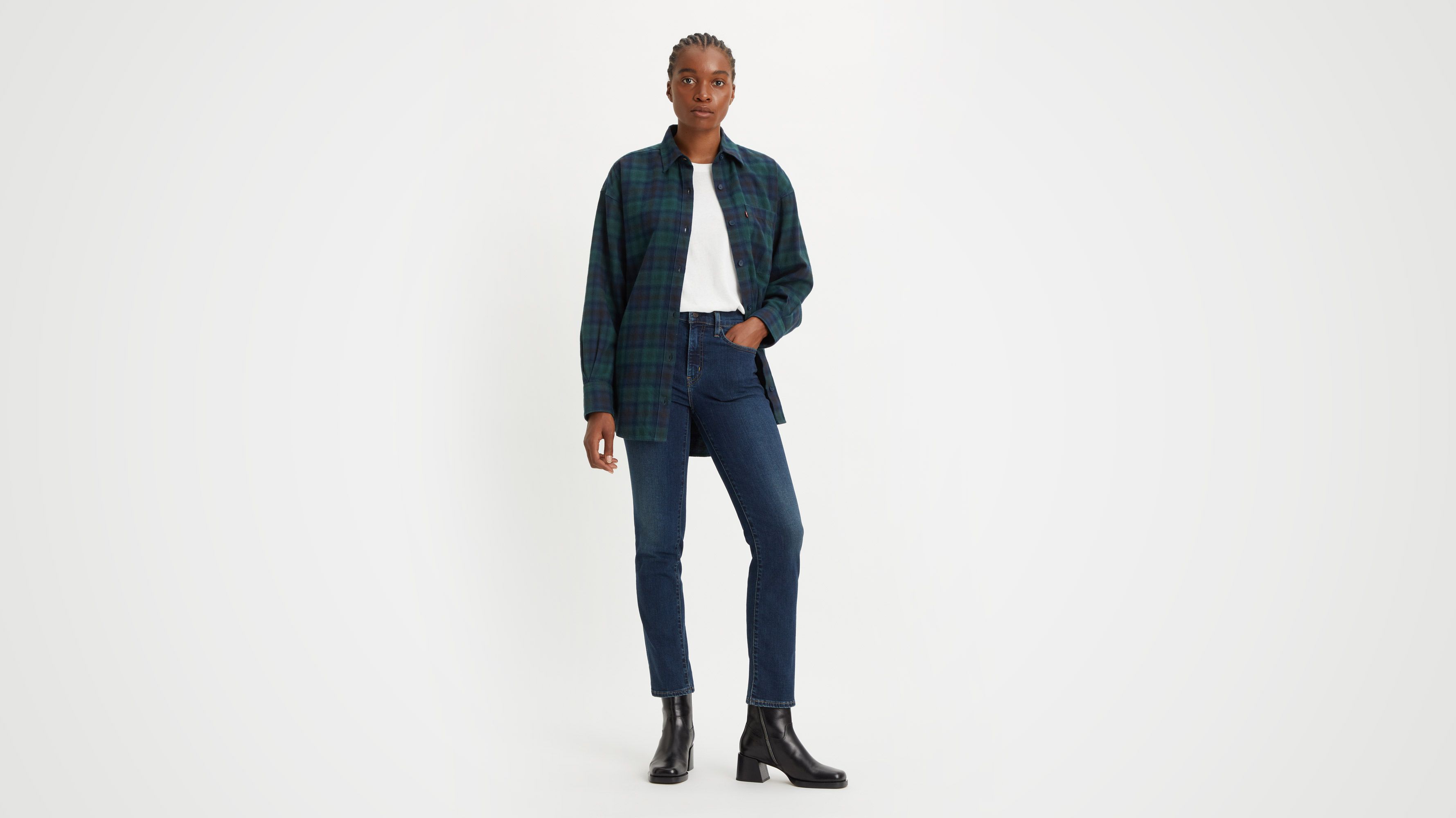 Jean 724™ taille haute droit - Blue Swell - Bleu