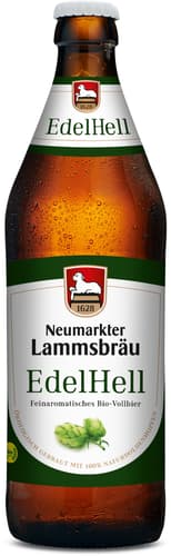 Lammsbräu BIO EdelHell Kiste 10x0,5 l (MEHRWEG)