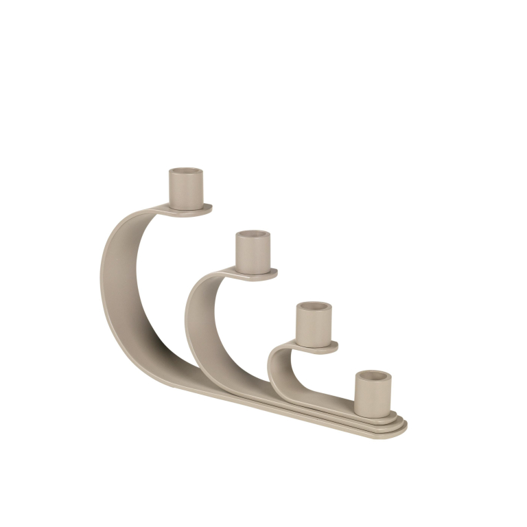 Broste Copenhagen Nami kandelaar warm grey
