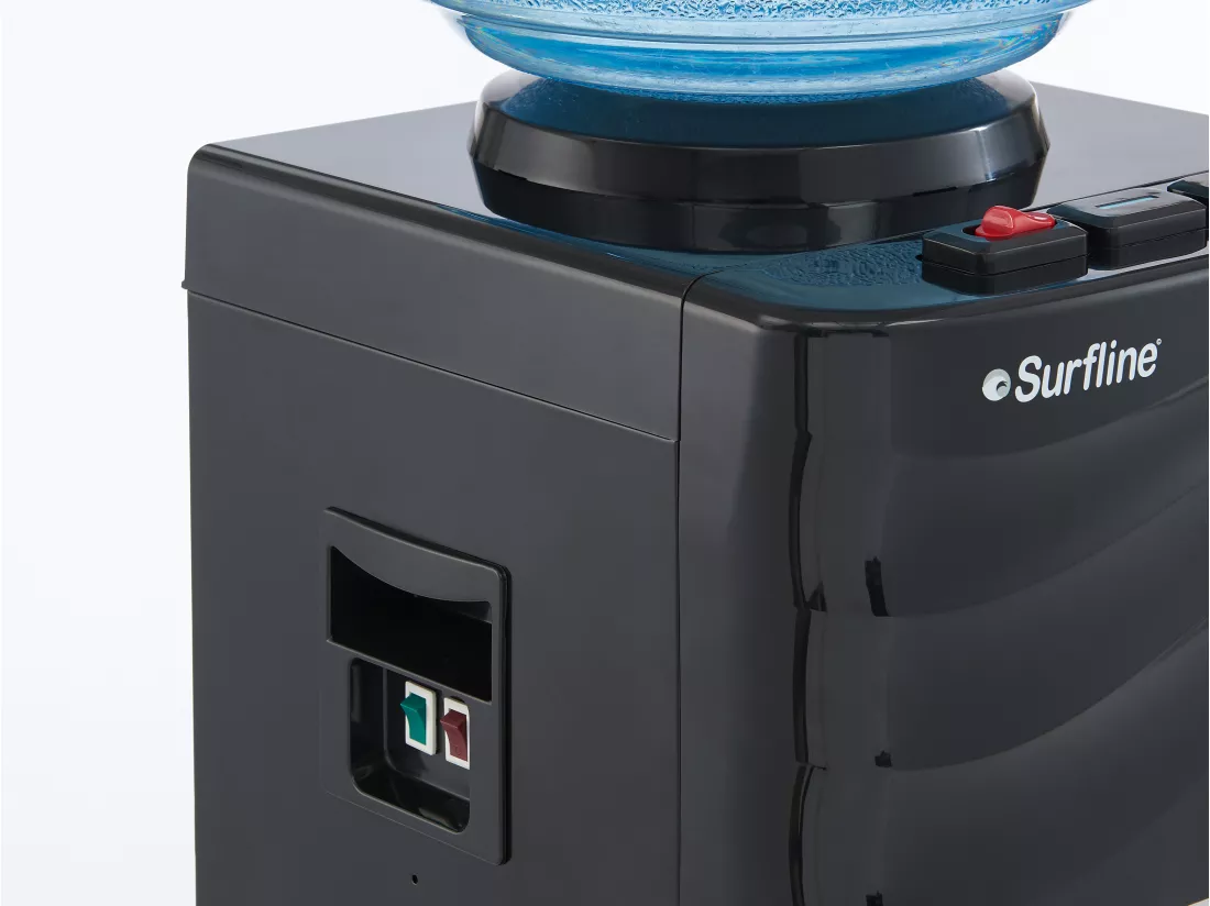 Fontaine à eau bonbonne - eau froide/chaude - 11 /18L - Noir - FORTEX