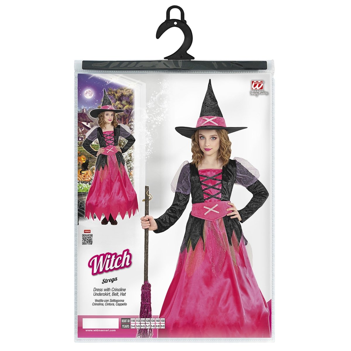 Halloween Kostuum Zwart Roze Meisje