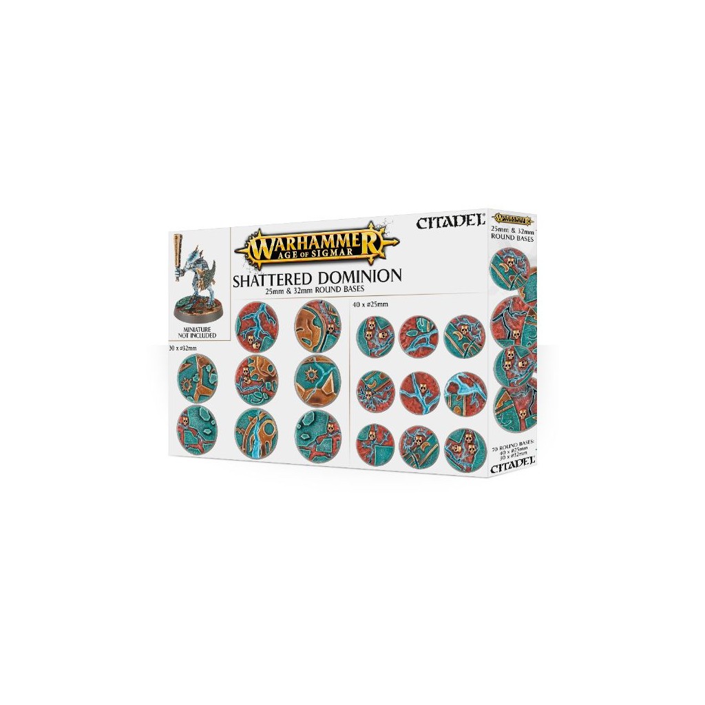 Citadel : Socles - Shattered Dominion 25 & 32mm Round Bases