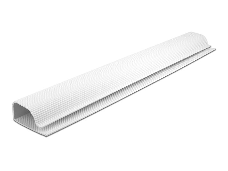 Delock Kabelkanal für Untertischmontage 0.4 m x 63 mm Weiss Delock Kabelkanal für Untertischmontage 63 x 28 mm – Länge 400 mm 2 Stück weiss
