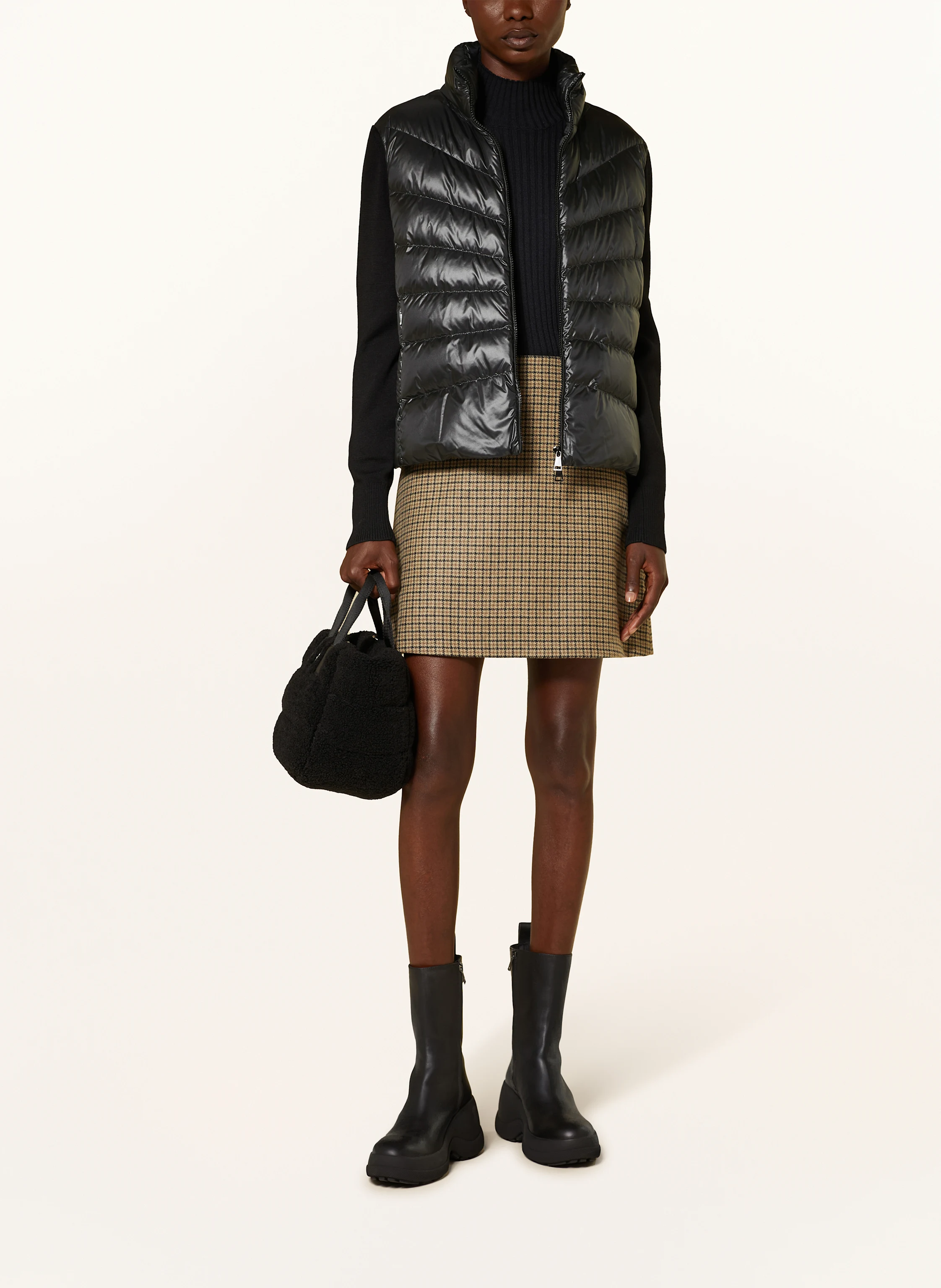 MONCLER Daunenjacke im Materialmix