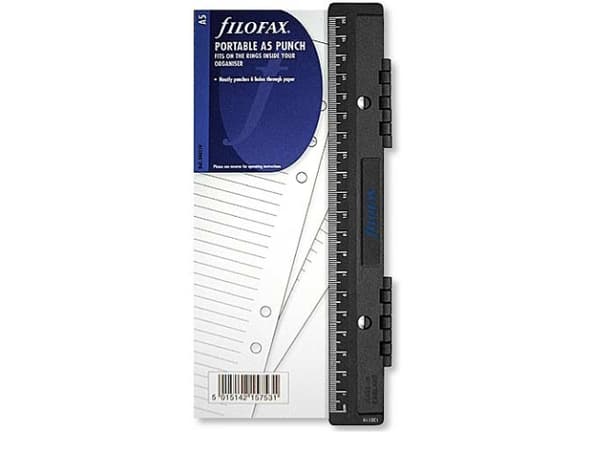 Filofax Portable Hole Punch, Sort