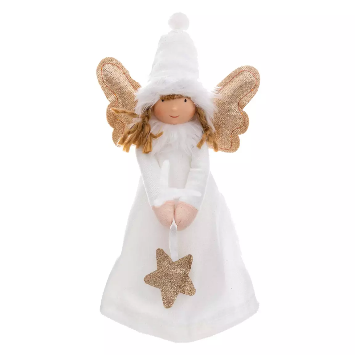 Ange de Noël lumineux (H28 cm) Ailes scintillantes