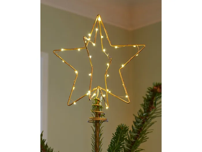 Sirius Christina Juletræstop - Guld - H 25 cm