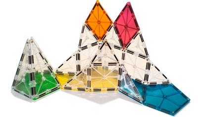 MAGNA-TILES Clear Colors Polygon Utvidelsessett 8 Deler