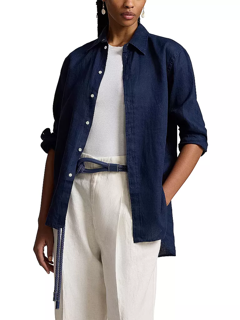 POLO RALPH LAUREN Leinenbluse  dunkelblau