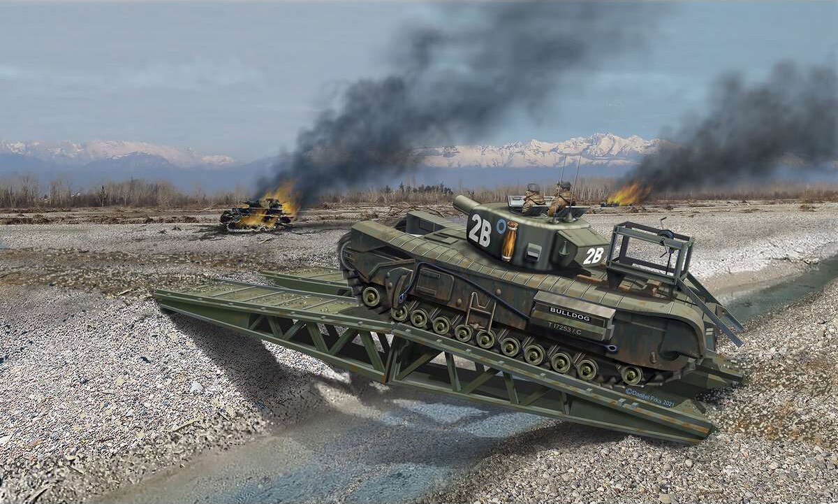 Revell - Churchill A.V.R.E. Tank Byggesæt - 1:76 - Level 4 - 63297